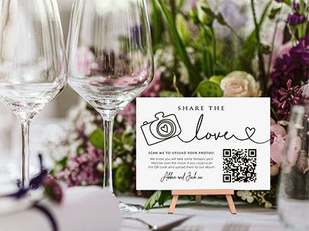 QR code page photo link